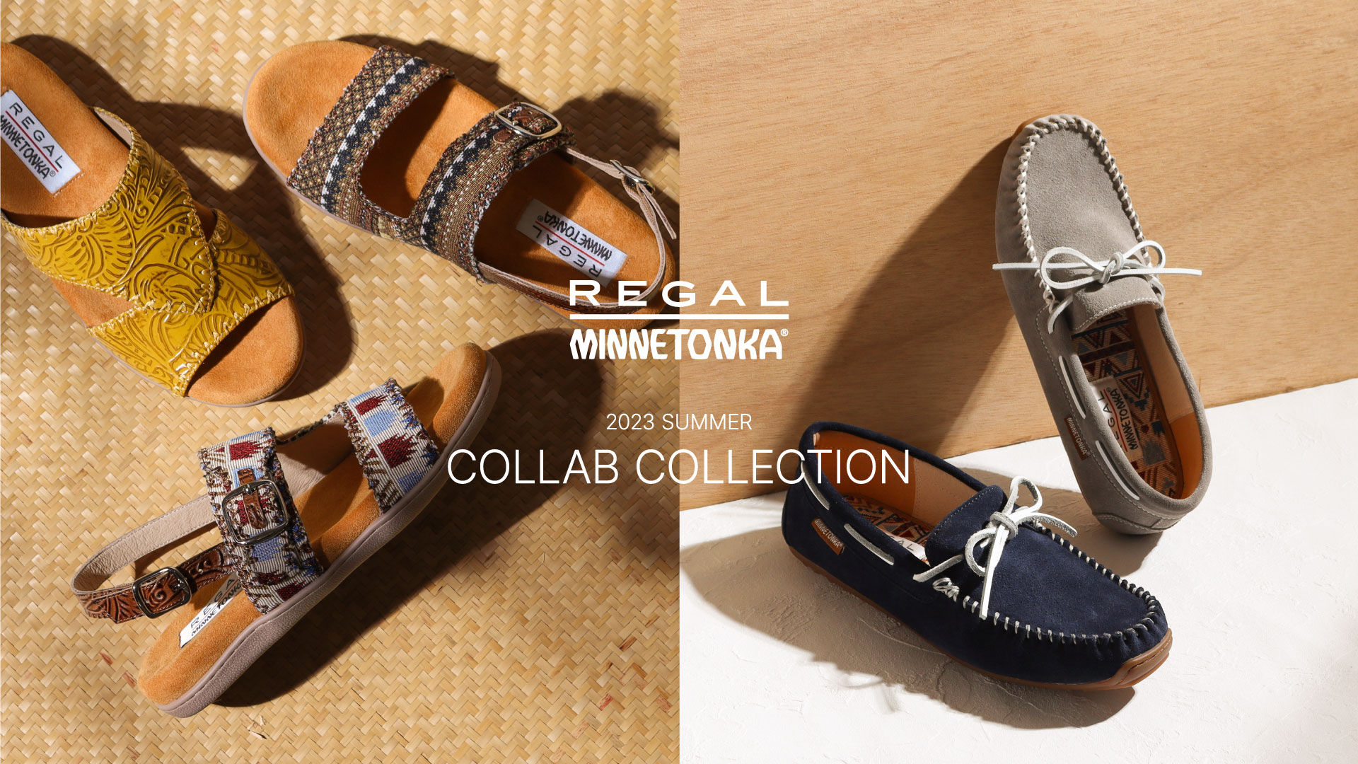 REGAL×MINNETONKA コラボレーションモデル|REGAL SHOES a.k.a|みらい