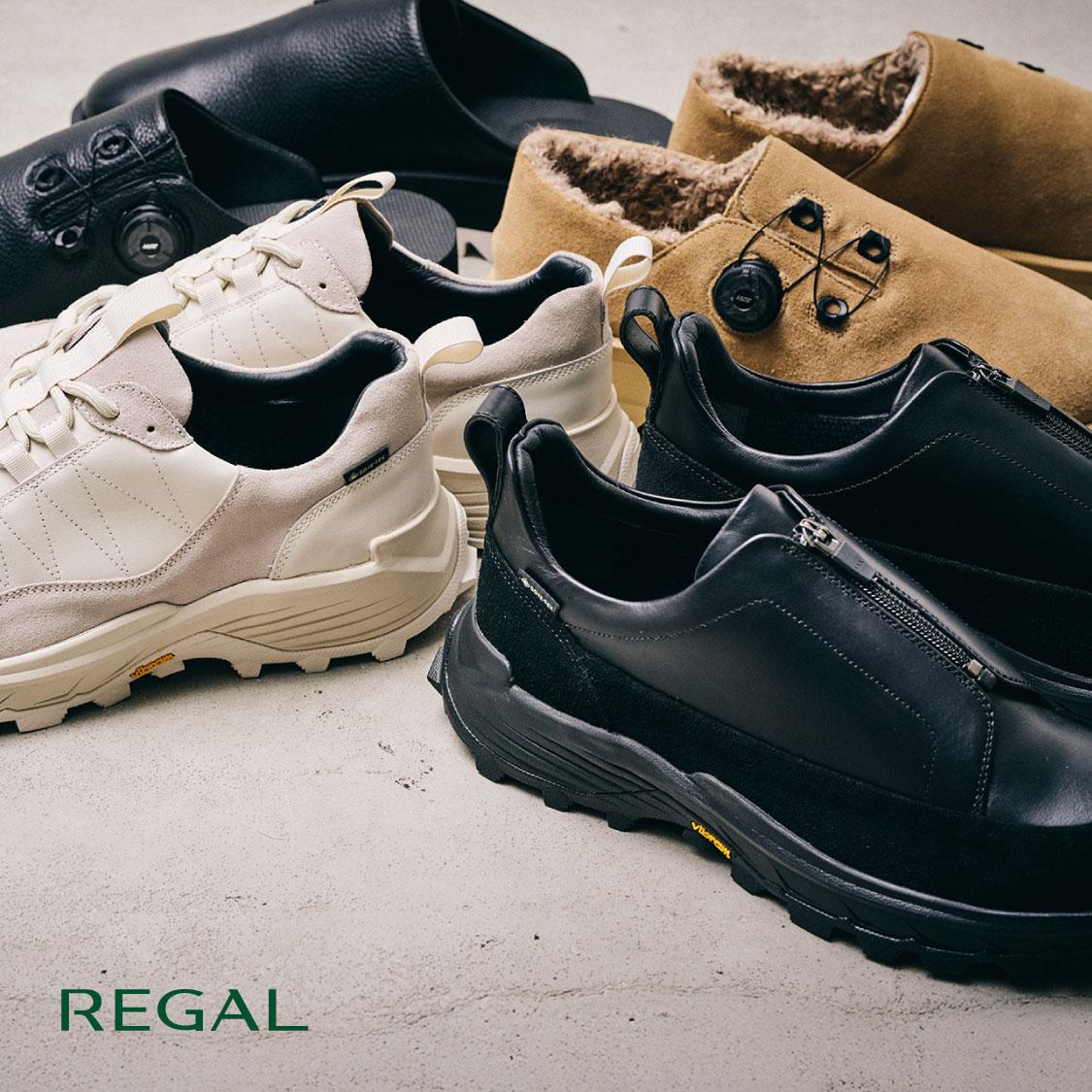 リーガル　22DLホワイト 725Rブラック　25CM 2足セット リーガル 22DLホワイト 725Rブラック 25CM 2足セット