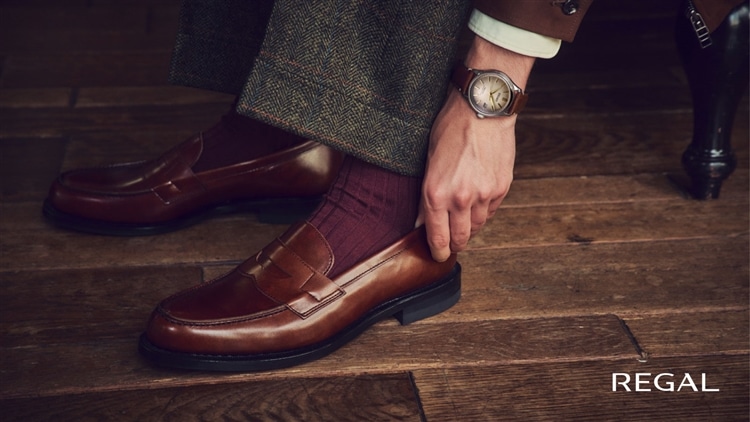 【リーガル】ホールカット W84D 日本製♡ブラウン パティーヌ25.5 リーガル】ホールカット W84D 日本製♡ブラウン パティーヌ25.5