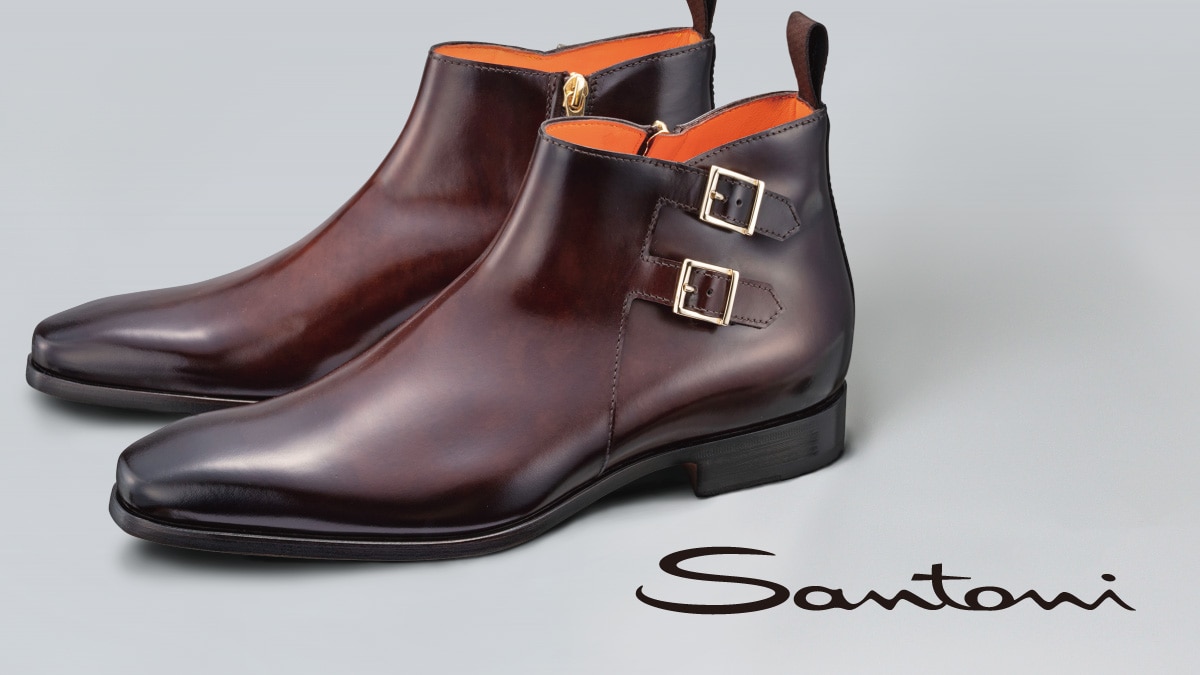【新品】Santoni(サントーニ) ブーツ サイズ8.5デザインジップブーツ