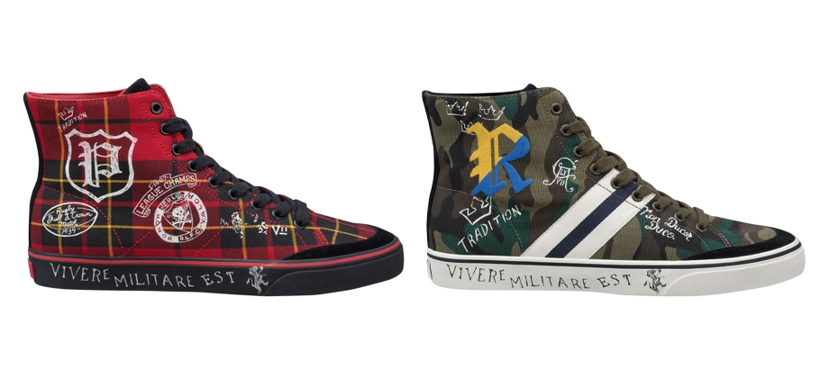 POLO RALPH LAUREN メンズ ハイカットスニーカー