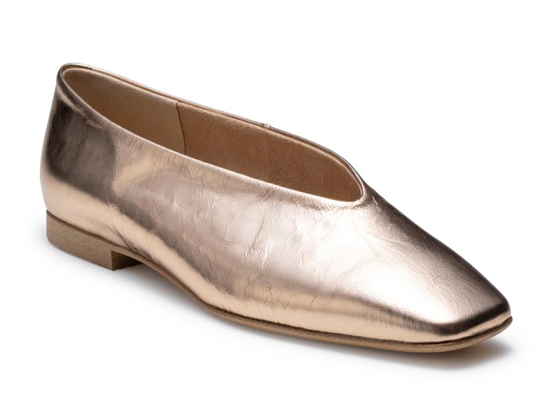 スクエアトウフラットシューズ