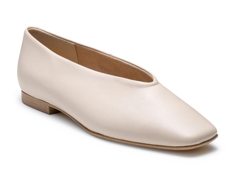 スクエアトウフラットシューズ