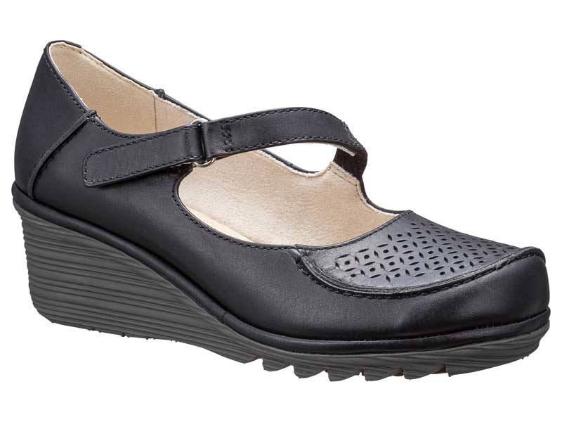 ストラップウエッジシューズ