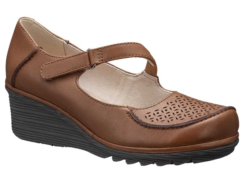 ストラップウエッジシューズ