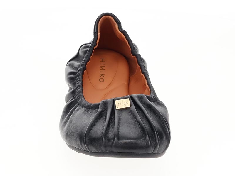 メタルロゴギャザーパンプス