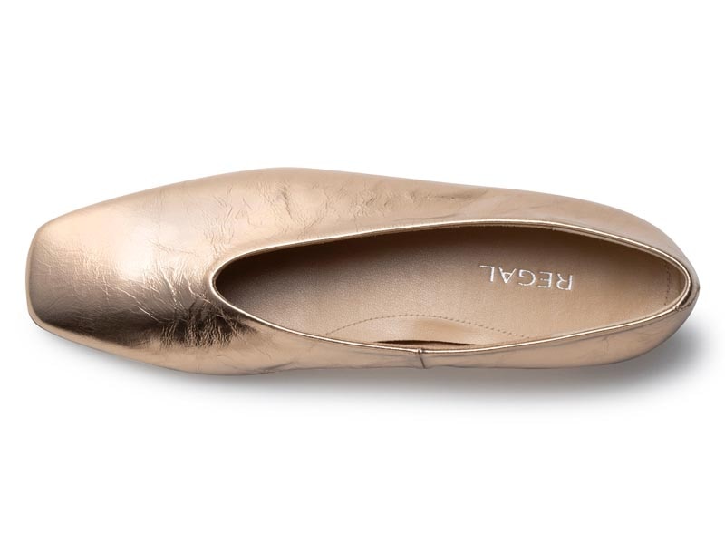 スクエアトウフラットシューズ