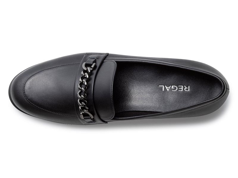 晴雨兼用チェーンローファー