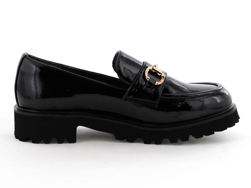 トラックソールレインローファー