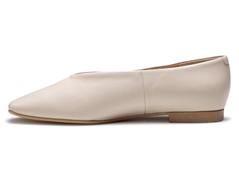 スクエアトウフラットシューズ