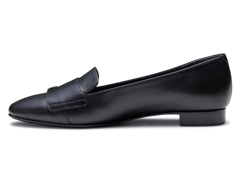 ダブルモンクフラットシューズ