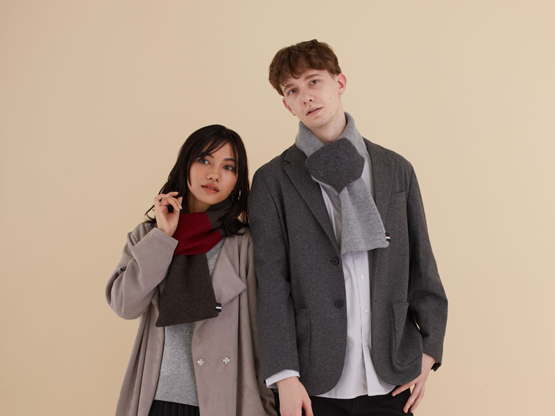 【MOONBAT×REGAL】ナストロ(Nastro)ユニセックス2WAYウールマフラー