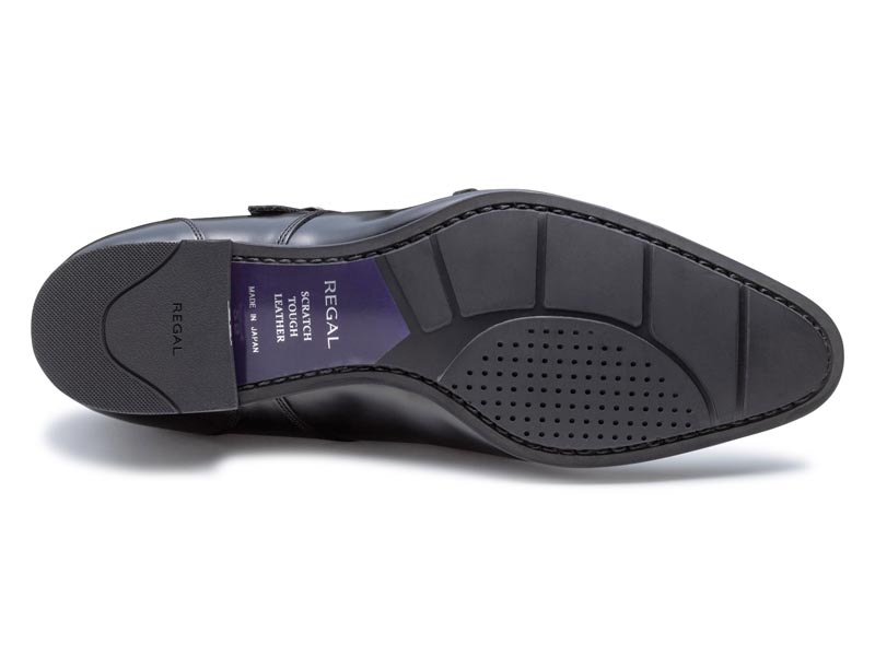 ダブルモンクストラップ（スクラッチタフレザー）