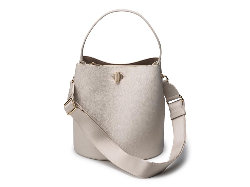 レザー2WAYバケットバッグ