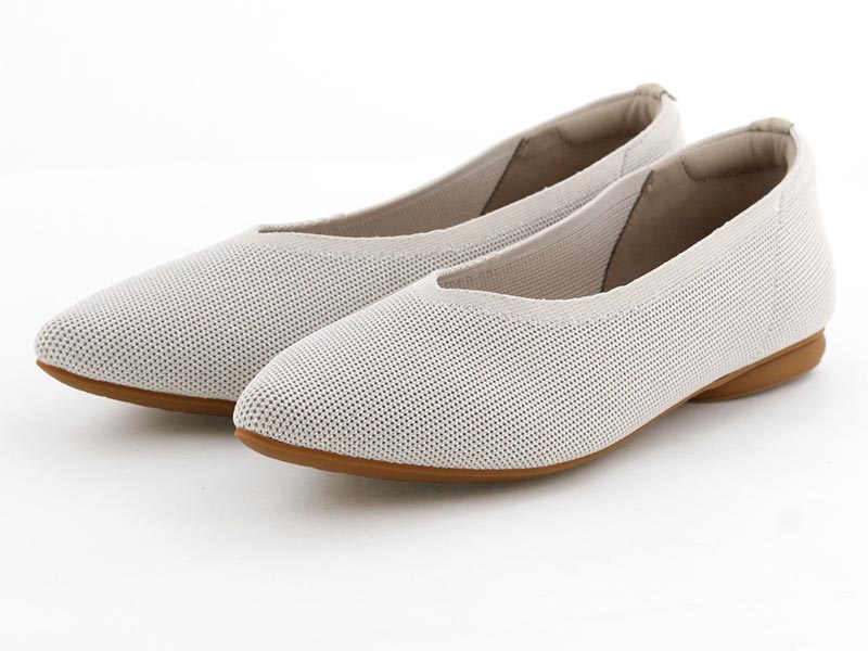 バイカラーニットパンプス