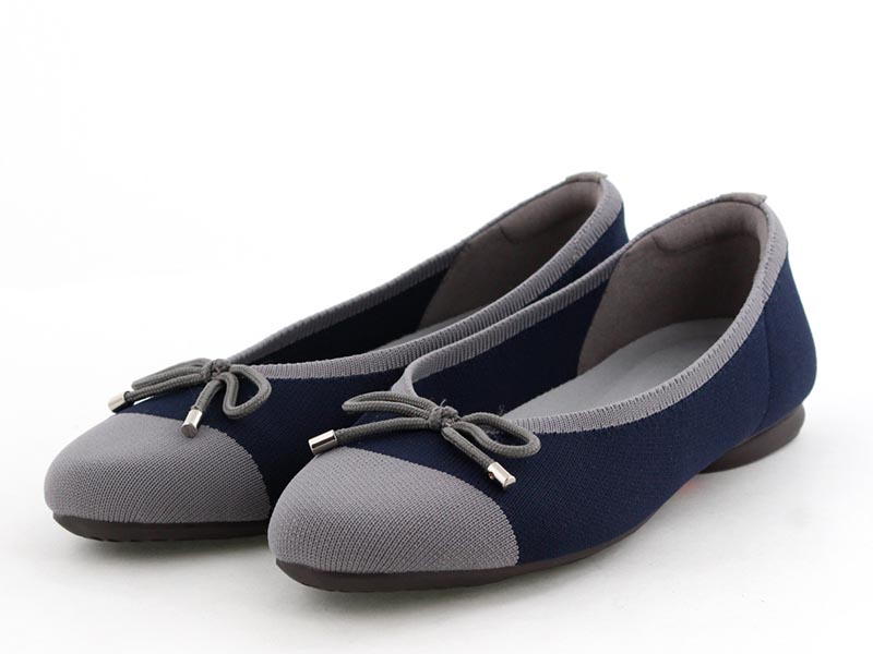 リボンバレエニットパンプス