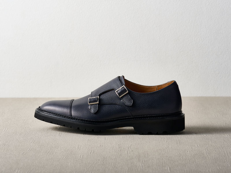 04BLCB 【NEW Classic】Double monk strap スコッチネイビー