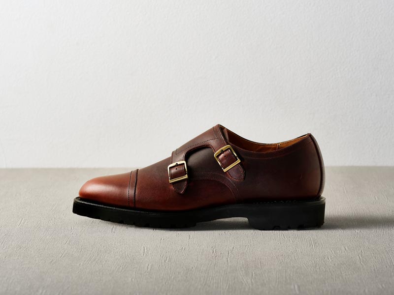 10BLCFL 【NEW Classic】Double monk strap ワイン