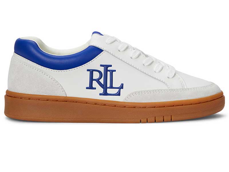 R05H Hailey レザースニーカー ホワイトブルー
