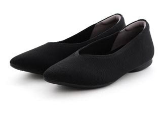 バイカラーニットパンプス