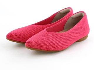 バイカラーニットパンプス