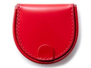 コードバンを使用した馬蹄型コインケース