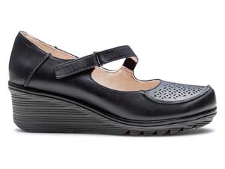 ストラップウエッジシューズ